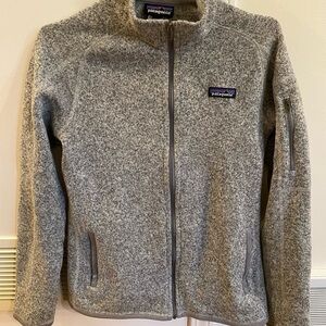 Patagonia Heathered Gray Zip-Up Fleece